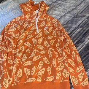 Nike Vibrant Orange and Cream Hoodie